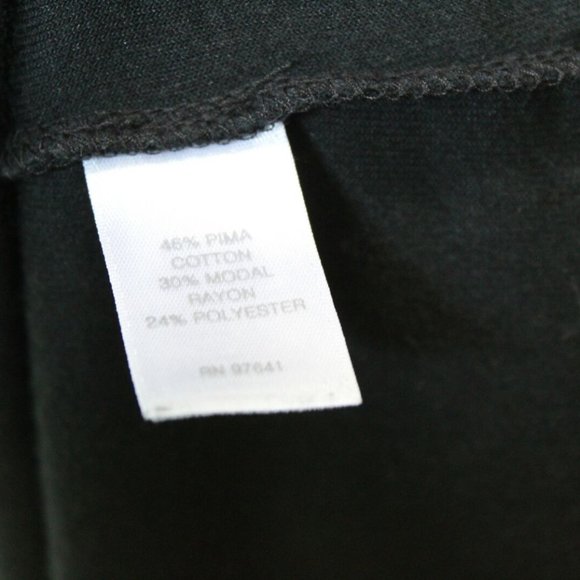 Pure J. Jill Long Sleeve Velvet Velour Dress Black Pockets Plus Size 3X H13093 - Picture 9 of 10